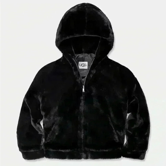 UGG MANDY FAUX FUR HOODIE Il - Picture 1 of 6